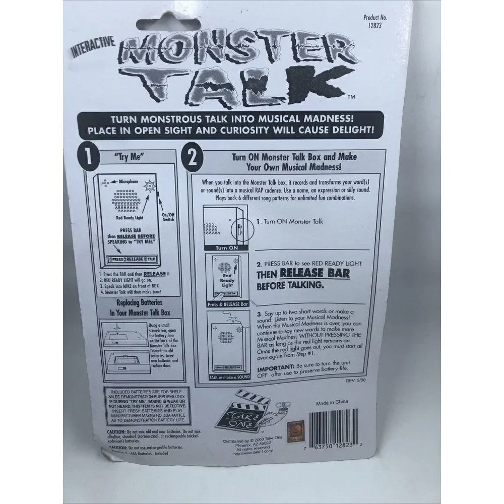 Vintage-Halloween Monster Talk 2000 interactive